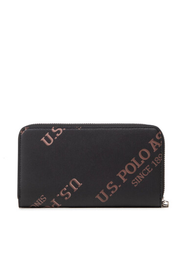 U.S. Polo Assn. Голям дамски портфейл Green Country L Zip Walle BEUGJ5422WVP000 Черен - Mera.bg