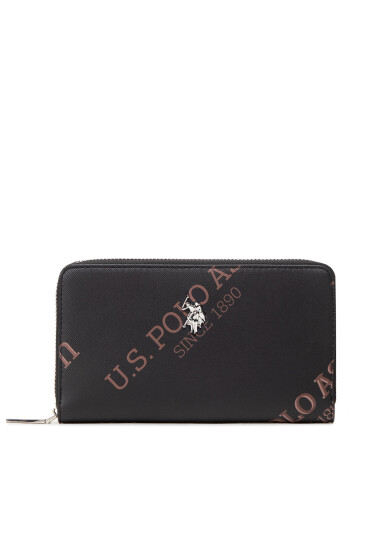 U.S. Polo Assn. Голям дамски портфейл Green Country L Zip Walle BEUGJ5422WVP000 Черен - Mera.bg