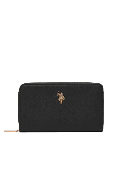 U.S. Polo Assn. Голям дамски портфейл Jones WIUJE6317WVP000 Черен - Mera.bg