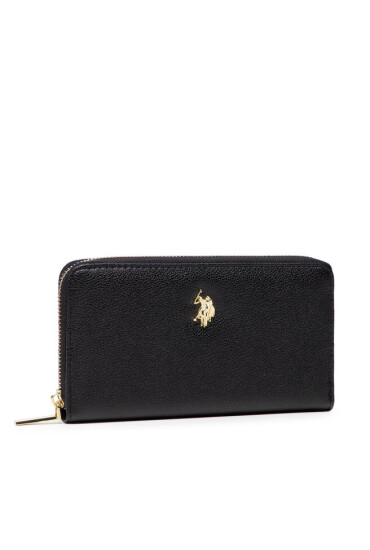 U.S. Polo Assn. Голям дамски портфейл New Jones L Zip Ard Wallet BEUJE5472WVP000 Black - Mera.bg