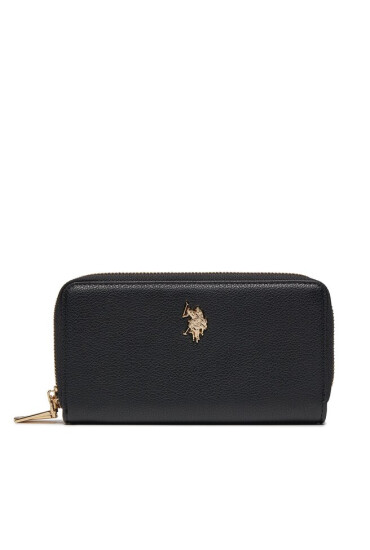 U.S. Polo Assn. Голям дамски портфейл WIUJE6318WVP Black - Mera.bg
