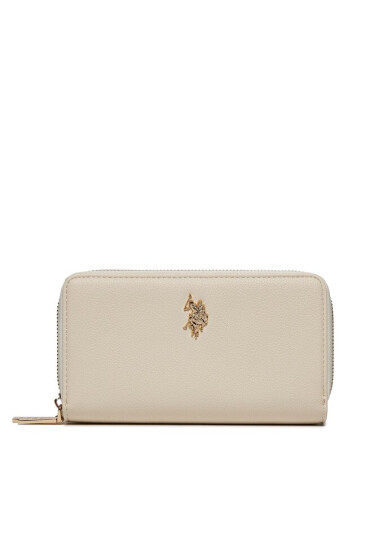 U.S. Polo Assn. Голям дамски портфейл WIUJE6318WVP Open White - Mera.bg