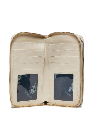 U.S. Polo Assn. Голям дамски портфейл WIUJE6318WVP Open White - Mera.bg