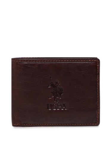 U.S. Polo Assn. Голям мъжки портфейл Horiz. Wallet WIUUY2259MHA560 Cognac - Mera.bg