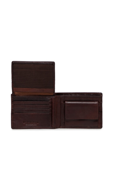 U.S. Polo Assn. Голям мъжки портфейл Horiz. Wallet WIUUY2259MHA560 Cognac - Mera.bg