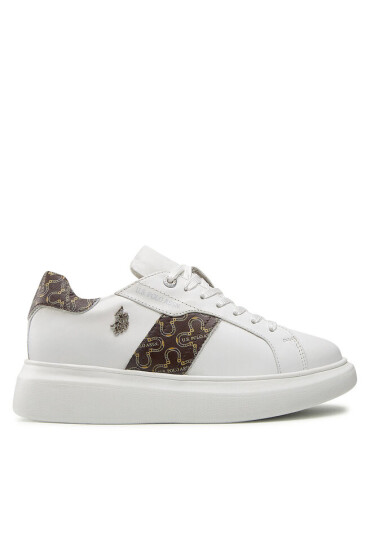 U.S. Polo Assn. Сникърси Cardi009 CARDI009W/BLY1 Whi/Brw01 - Mera.bg