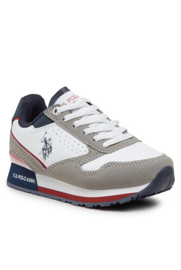 U.S. Polo Assn. Сникърси Nobik001B NOBIK001B/BHT2 Whi/Lgr02 - Mera.bg
