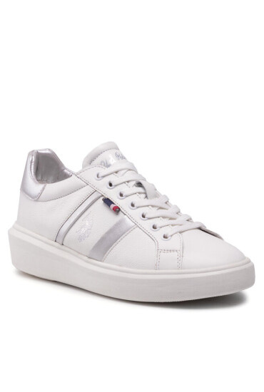 U.S. Polo Assn. Сникърси Cardi CARDI001W/AL1 Whi-Sil01 - Mera.bg