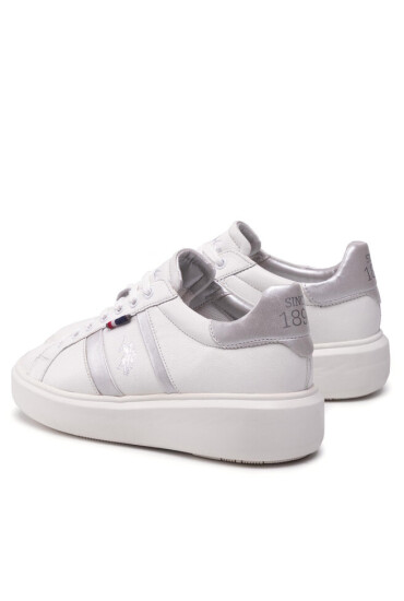 U.S. Polo Assn. Сникърси Cardi CARDI001W/AL1 Whi-Sil01 - Mera.bg