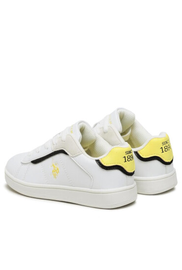 U.S. Polo Assn. Сникърси Ecrok ECROK006 WHI-YEL01 - Mera.bg