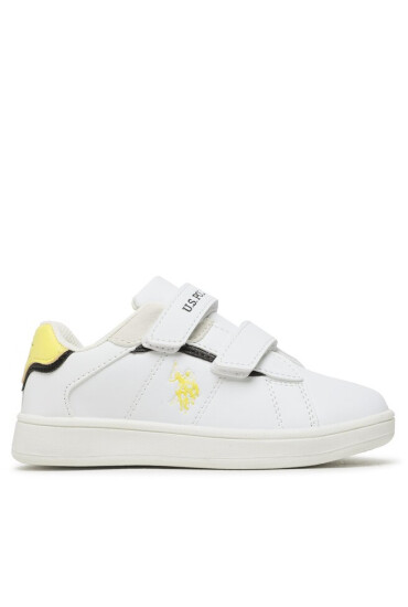 U.S. Polo Assn. Сникърси Ecrok ECROK007 WHI-YEL01 - Mera.bg
