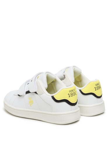 U.S. Polo Assn. Сникърси Ecrok ECROK007 WHI-YEL01 - Mera.bg