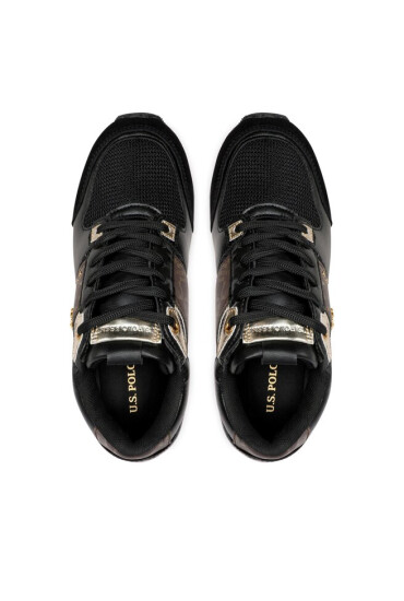 U.S. Polo Assn. Сникърси Frida013 Print FRIDA013W/BYT1 Blk/Brw01 - Mera.bg