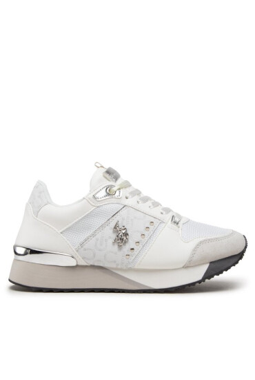 U.S. Polo Assn. Сникърси Frida013 Print FRIDA013W/BYT1 Whi - Mera.bg