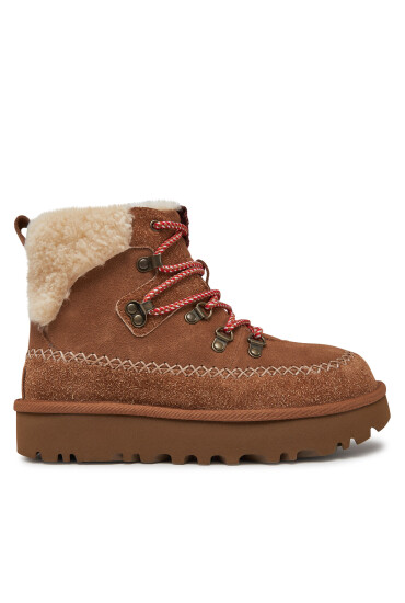 Ugg Апрески W Classic Alpine Lace Up 1158271 Кафяв - Mera.bg
