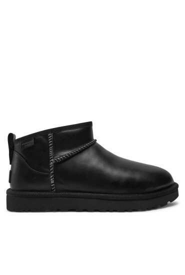 Ugg Апрески W Classic Ultra Mini Lthr Regen 1163490 Черен - Mera.bg