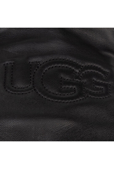 Ugg Дамски ръкавици W Classic Leather Logo Glove 19034 Black - Mera.bg