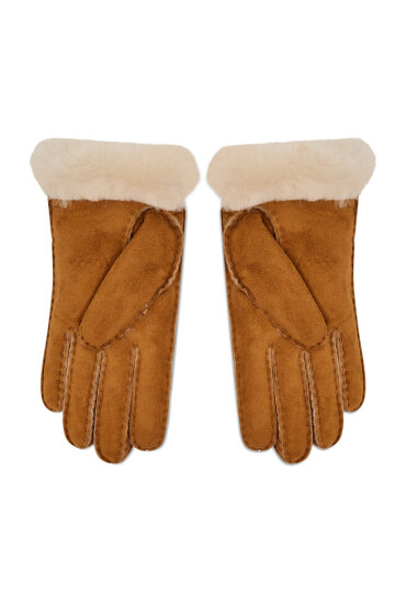 Ugg Дамски ръкавици Sheepskin Embroider Glove 20931 Chestnut - Mera.bg