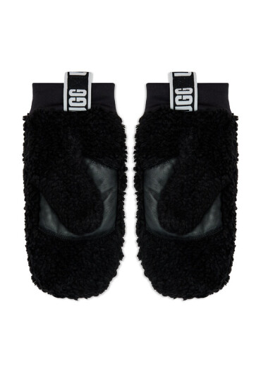Ugg Дамски ръкавици W Sherpa Mitten W Logo Tape 21631 Black - Mera.bg