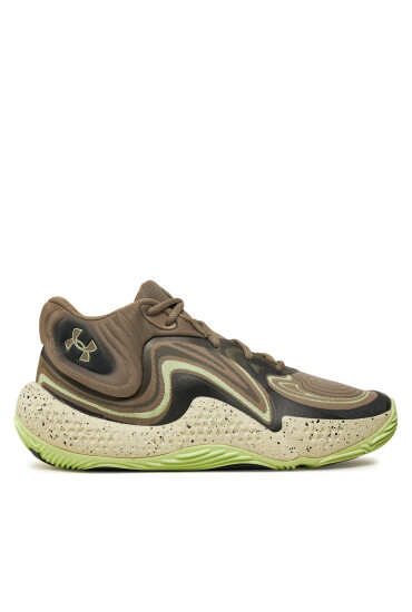 Under Armour Обувки за баскетбол Ua Spawn 6 Mid Camo 3028338-200 Сив - Mera.bg