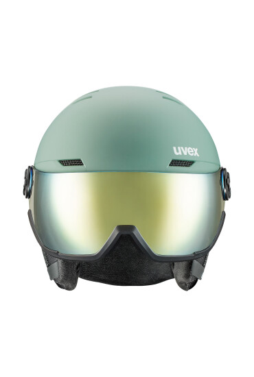 Uvex Скиорска каска Wanted Visor 56/6/262/11/05 Зелен - Mera.bg