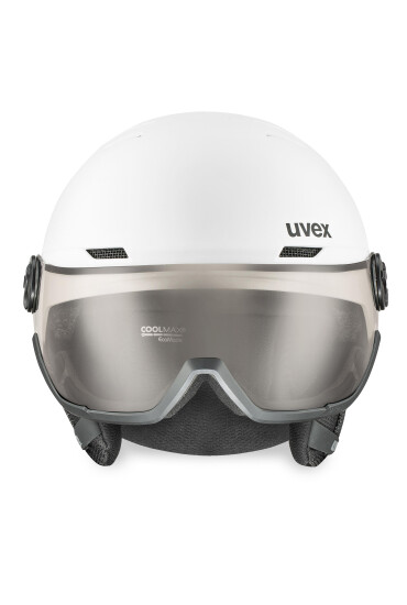 Uvex Скиорска каска Wanted Visor Pro V 56/6/316/14/05 Бял - Mera.bg