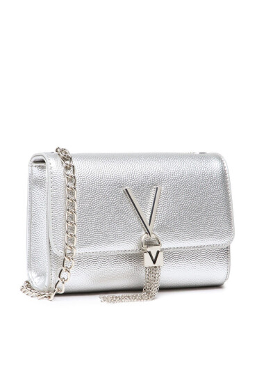 Valentino Дамска чанта Divina VBS1R403G Сребрист - Mera.bg