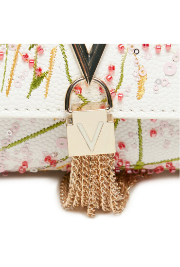 Valentino Дамска чанта Divina Embroidery VBS7JE03 Bianco/Multic - Mera.bg
