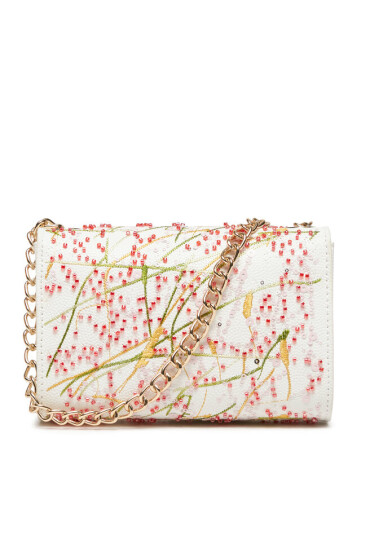 Valentino Дамска чанта Divina Embroidery VBS7JE03 Bianco/Multic - Mera.bg
