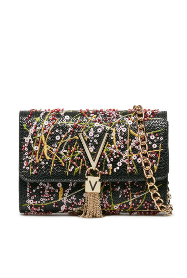 Valentino Дамска чанта Divina Embroidery VBS7JE03 Nero/Multicolor - Mera.bg