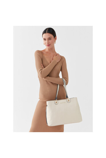 Valentino Дамска чанта Swim Re VBS6VQ01 Ecru - Mera.bg