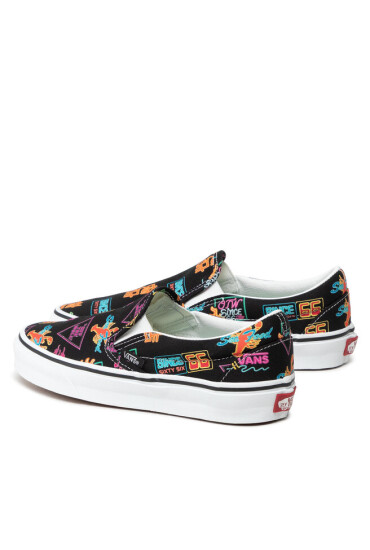 Vans Гуменки Classic Slip-On VN000XG8B0K1 ( Market) Black/Neon - Mera.bg