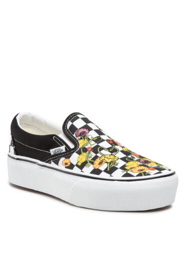Vans Гуменки Classic Slip-O VN0A5KXIBML1 Poppy Checkerboard Black - Mera.bg