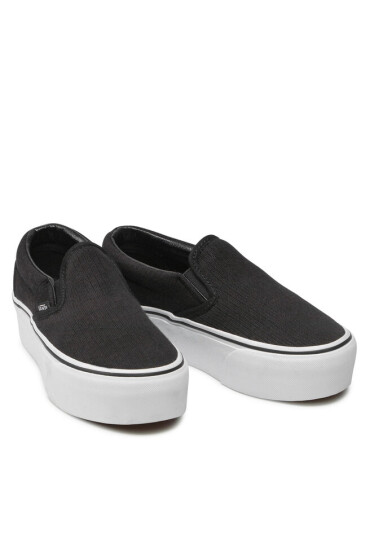 Vans Гуменки Classic Slip-On VN0A7Q5RB111 (Rib Knit) Blk/True White - Mera.bg