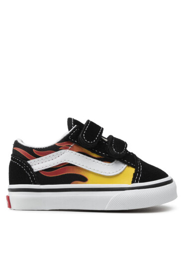Vans Гуменки Old Skool V VN0A344KPHN1 (Flame) Black/Black/Tr Wht - Mera.bg