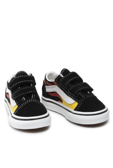 Vans Гуменки Old Skool V VN0A344KPHN1 (Flame) Black/Black/Tr Wht - Mera.bg