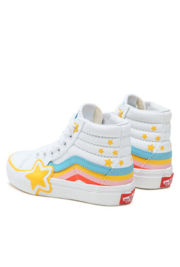 Vans Сникърси Sk8-Hi Rainbow Star VN000BVMAHP1 Бял - Mera.bg