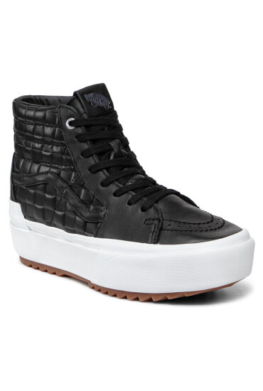Vans Сникърси Sk8-Hi Stacked VN0A4BTWA5S1 (Emboss Check) Blk/Tr Wht - Mera.bg