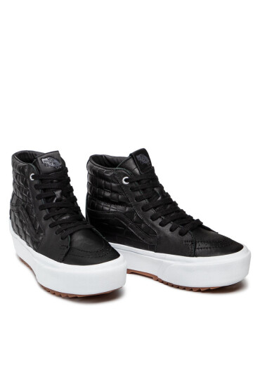 Vans Сникърси Sk8-Hi Stacked VN0A4BTWA5S1 (Emboss Check) Blk/Tr Wht - Mera.bg