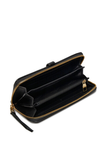 Versace Jeans Couture Голям дамски портфейл 75VA5PF1 Черен - Mera.bg
