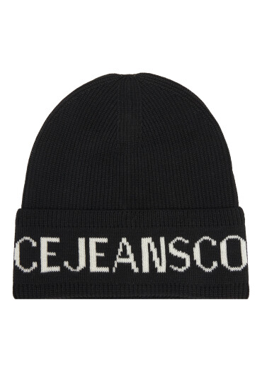 Versace Jeans Couture Шапка Big Beanie 79YAZK40 Черен - Mera.bg