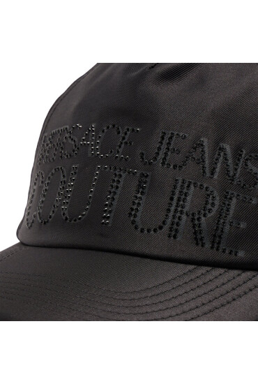 Versace Jeans Couture Шапка с козирка Drill Logo Strass 73VAZK13 Черен - Mera.bg