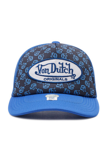 Von Dutch Шапка с козирка Tampa 7030169 Black Aop/Blue - Mera.bg
