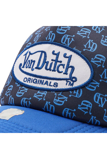 Von Dutch Шапка с козирка Tampa 7030169 Black Aop/Blue - Mera.bg