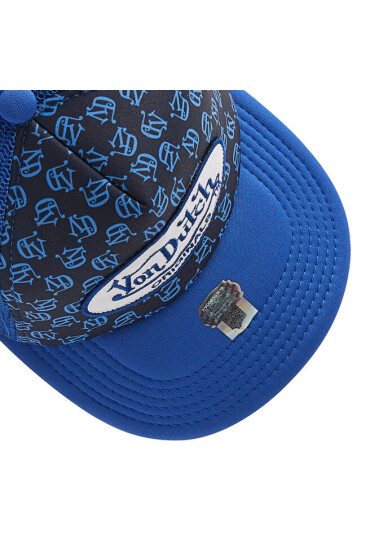 Von Dutch Шапка с козирка Tampa 7030169 Black Aop/Blue - Mera.bg