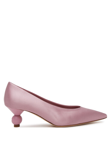 Weekend Max Mara Обувки на ток Renzasatin 2515521055600 Розов - Mera.bg