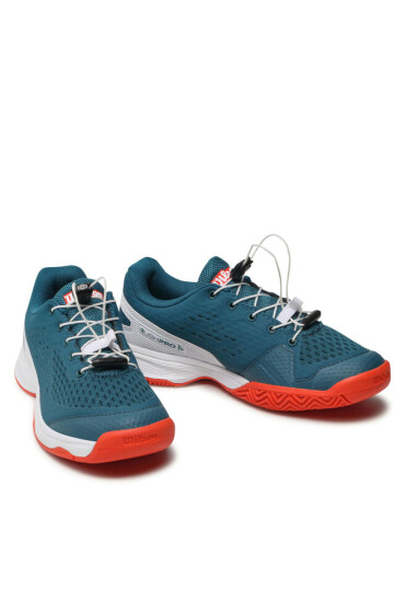 Wilson Обувки Rush Pro Jr 4.0 Ql WRS329050 Blue Coral/Wht/Feista - Mera.bg