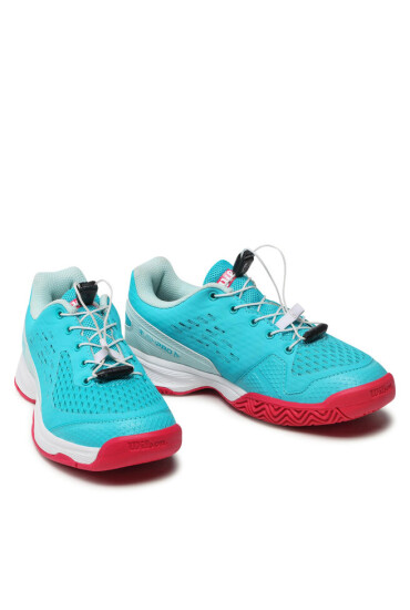 Wilson Обувки Rush Pro Jr 4.0 Ql WRS329070 Scuba Blue/Wht/Love Potn - Mera.bg