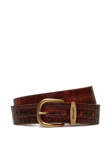 Wrangler Мъжки колан Alligator 112358333 Кафяв - Mera.bg