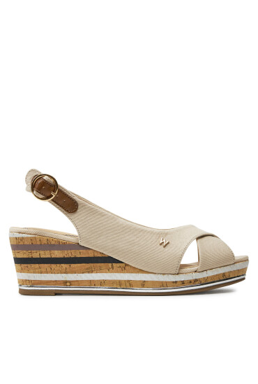 Wrangler Сандали Raval Marina Women Semi Wedge 20241058 Бежов - Mera.bg